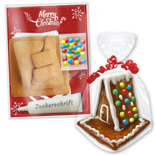 Lebkuchenhaus M - zum selbst Aufbauen im Bastelset - Weihnachten Edition