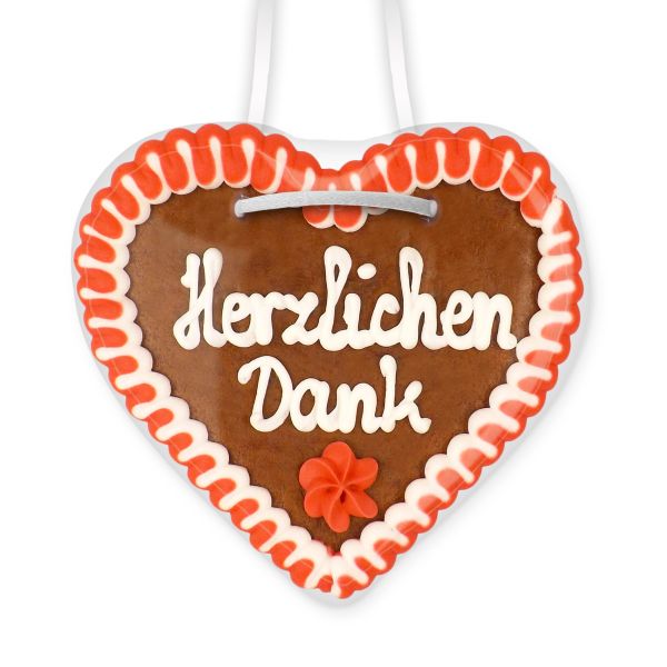 Lebkuchenherz 12cm - Herzlichen Dank