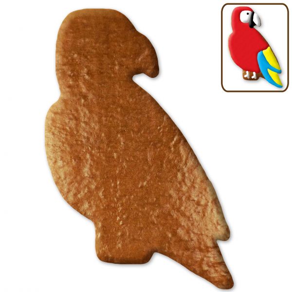 Lebkuchen Papagei Rohling ohne Alles - 12cm