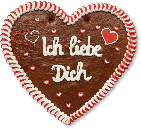 Lebkuchenherz 50cm - Ich liebe Dich