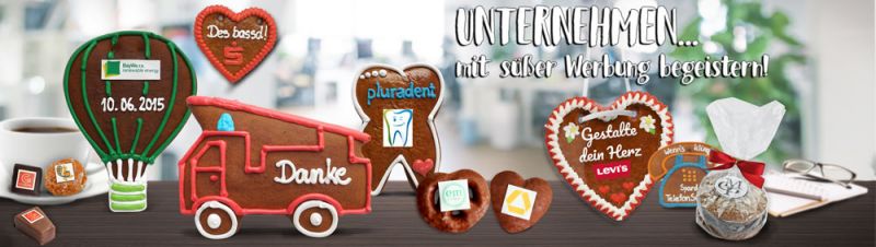 Lebkuchen Werbegeschenke online Gestalten