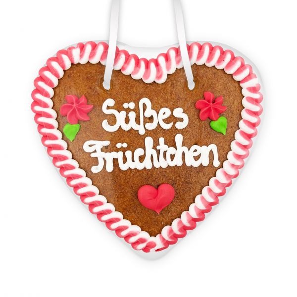 Lebkuchenherz 14cm - Süßes Früchtchen