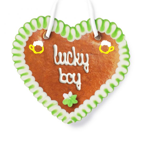 Lebkuchenherz 12cm - Lucky Boy