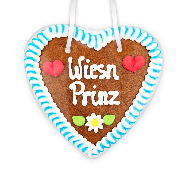 Lebkuchenherz 14cm - Wiesn Prinz