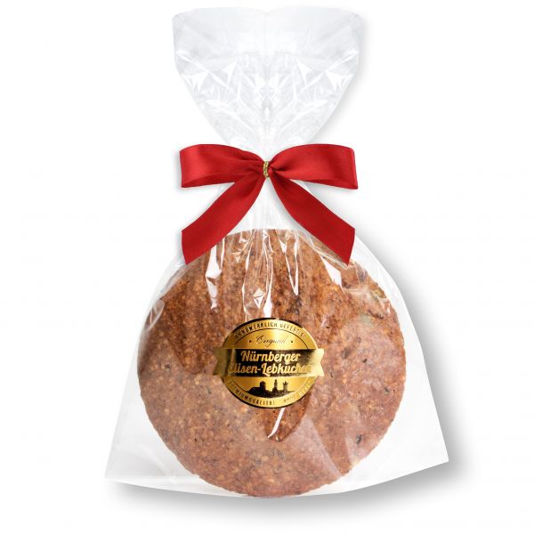 Vegane Lebkuchen - Elisenlebkuchen - einzeln verpackt - Natur - 80g