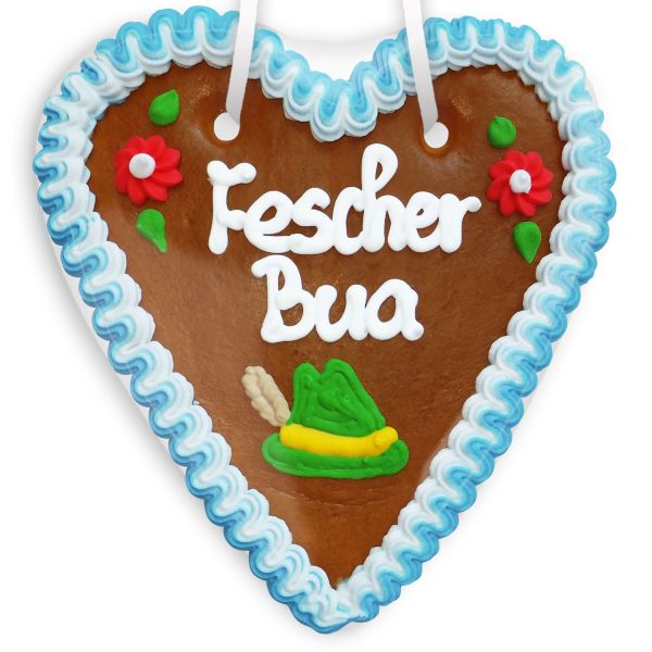 Lebkuchenherz 18cm - Fescher Bua