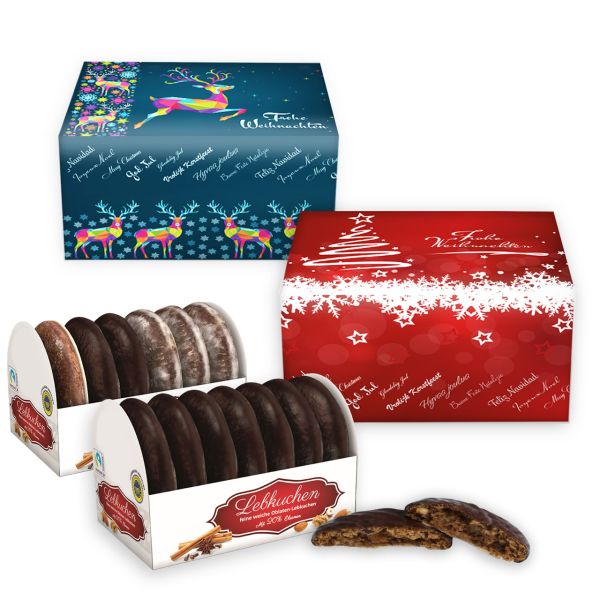Oblaten Lebkuchen mit Faltschachtel - 200g - versch. Sorten