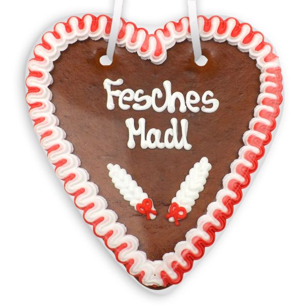 Lebkuchenherz 18cm - Fesches Madl