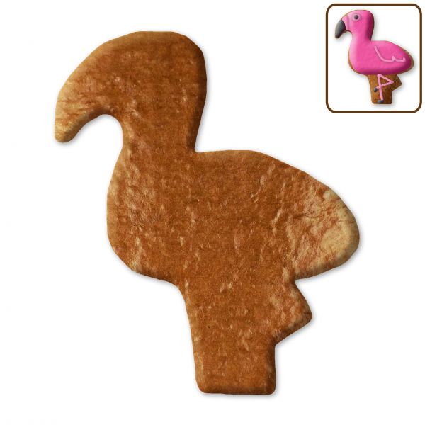 Lebkuchen Flamingo Rohling ohne Alles - 12cm