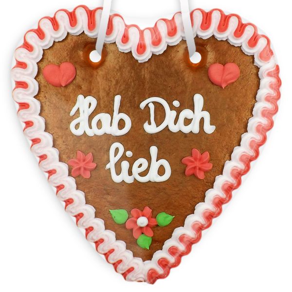 Lebkuchenherz 18cm - Hab Dich lieb