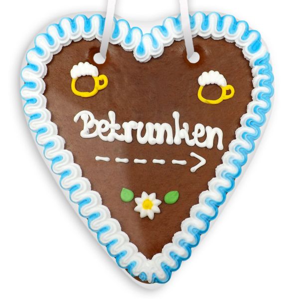 Lebkuchenherz 18cm - Betrunken