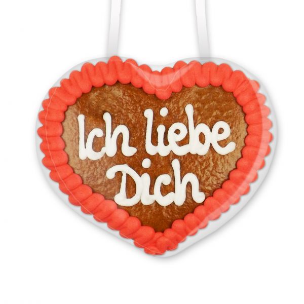 Lebkuchenherz 8cm - Ich liebe Dich