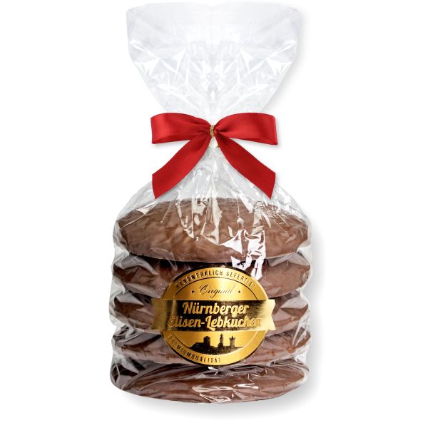 Nürnberger Elisen Lebkuchen Vollmilch Schokolade - 5 Stück - 400g