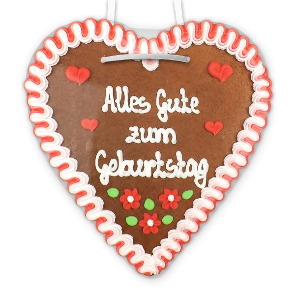 Lebkuchenherz 21cm - Alles Gute zum Geburtstag