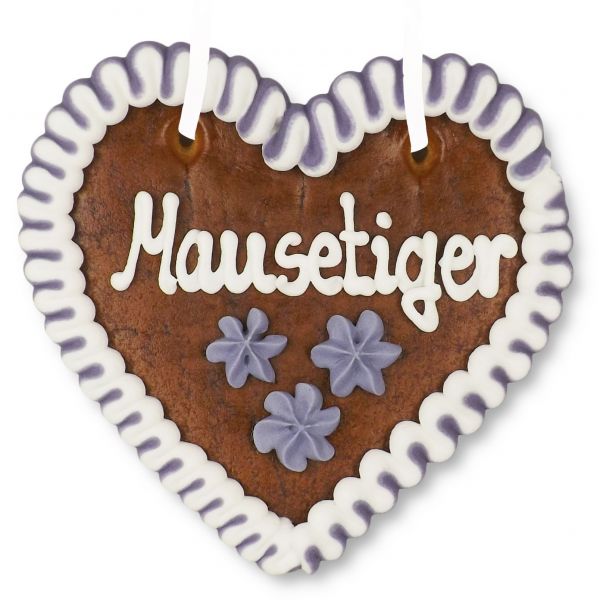 Lebkuchenherz 12cm - Mausetiger